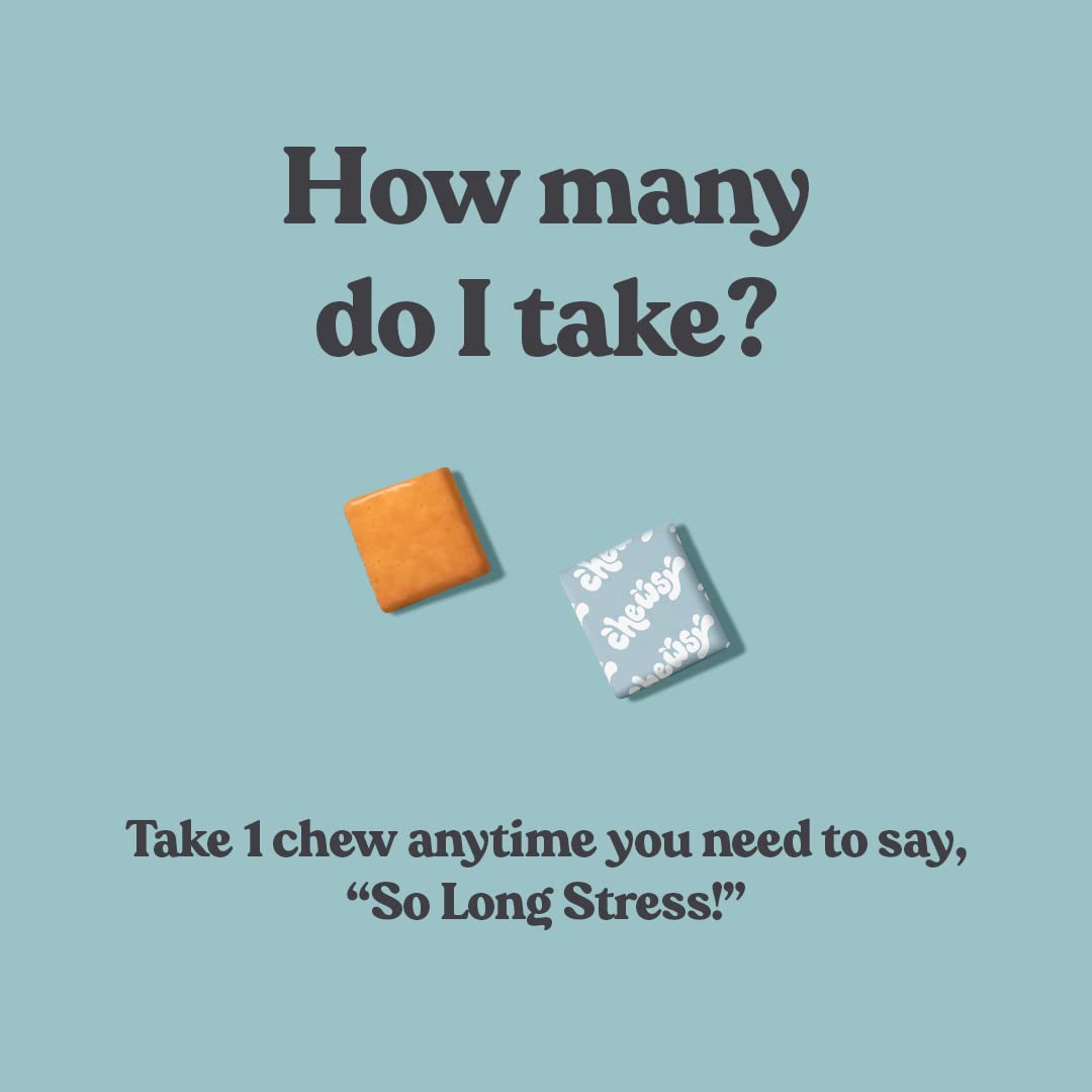 Individually wrapped stress chews for freshness
