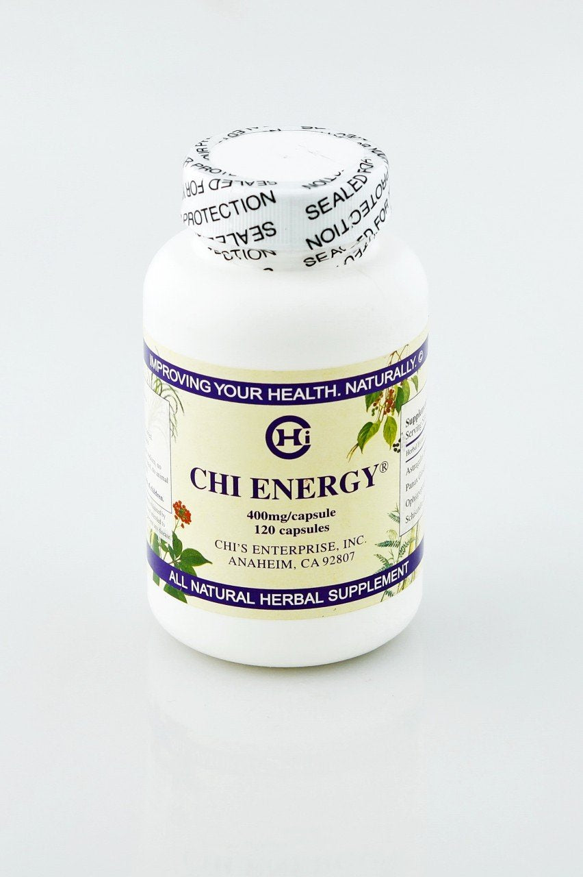 Chi Energy 120 Capsules bottle by Chi's Enterprise