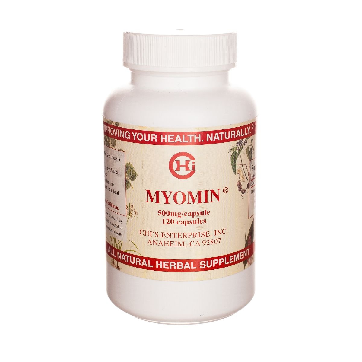 Chi's Enterprise Myomin 120 Capsule Bottle – 500mg per capsule
