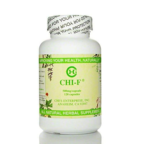 Chi-F bottle front view - 120 capsules, 500 mg each