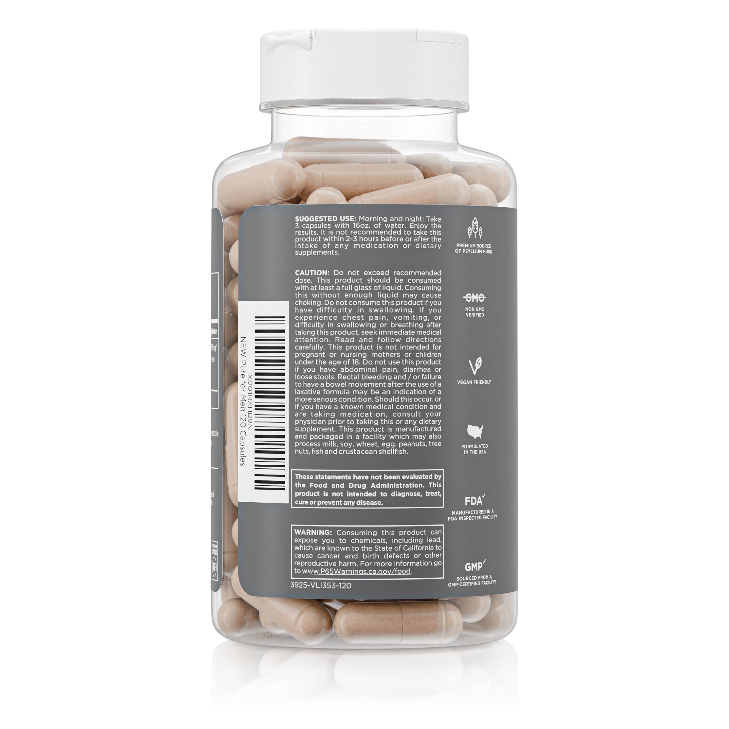 Chia seeds and flaxseeds used in the formula