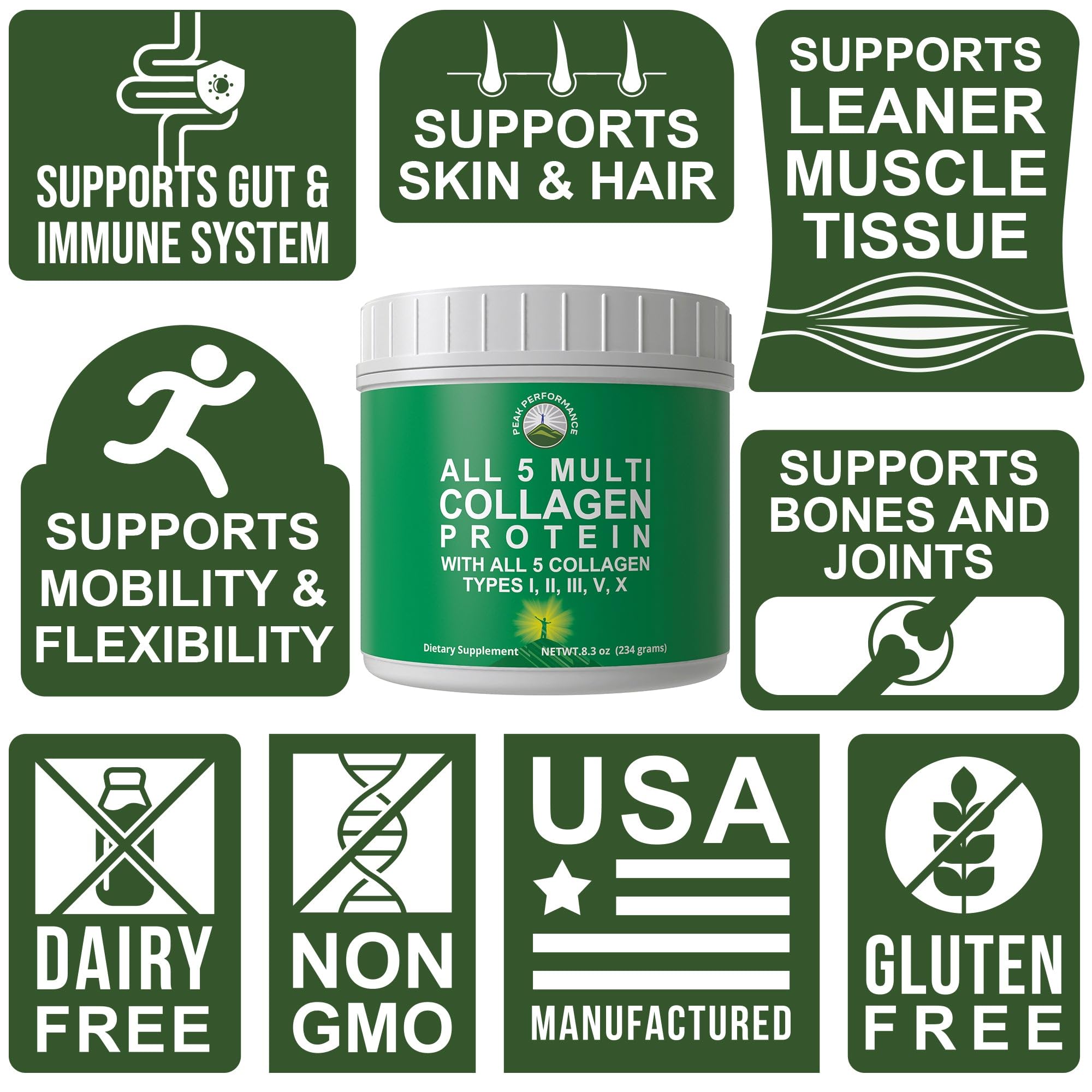 Chicken bone broth collagen concentrate