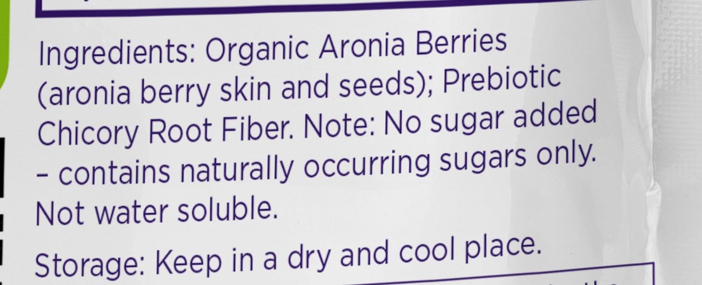 Chicory root fiber powder as an ingredient