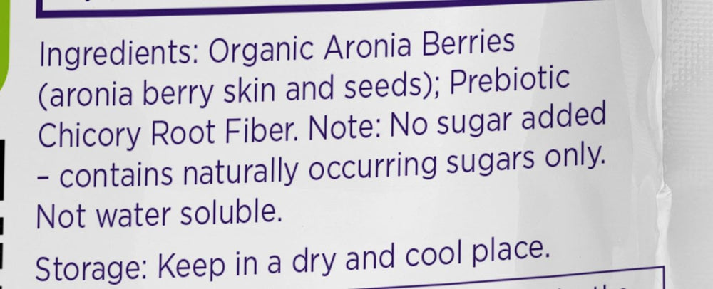 Chicory root fiber powder as an ingredient