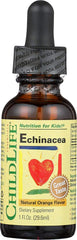 Front view of Child Life Echinacea 1 Fl Oz glass bottle