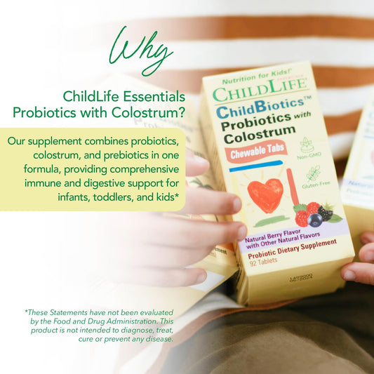 CHILDLIFE ESSENTIALS ChildBiotics label on packaging
