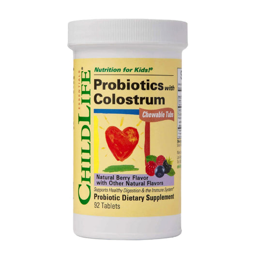 CHILDLIFE ESSENTIALS ChildBiotics bottle label in Natural Berry flavor