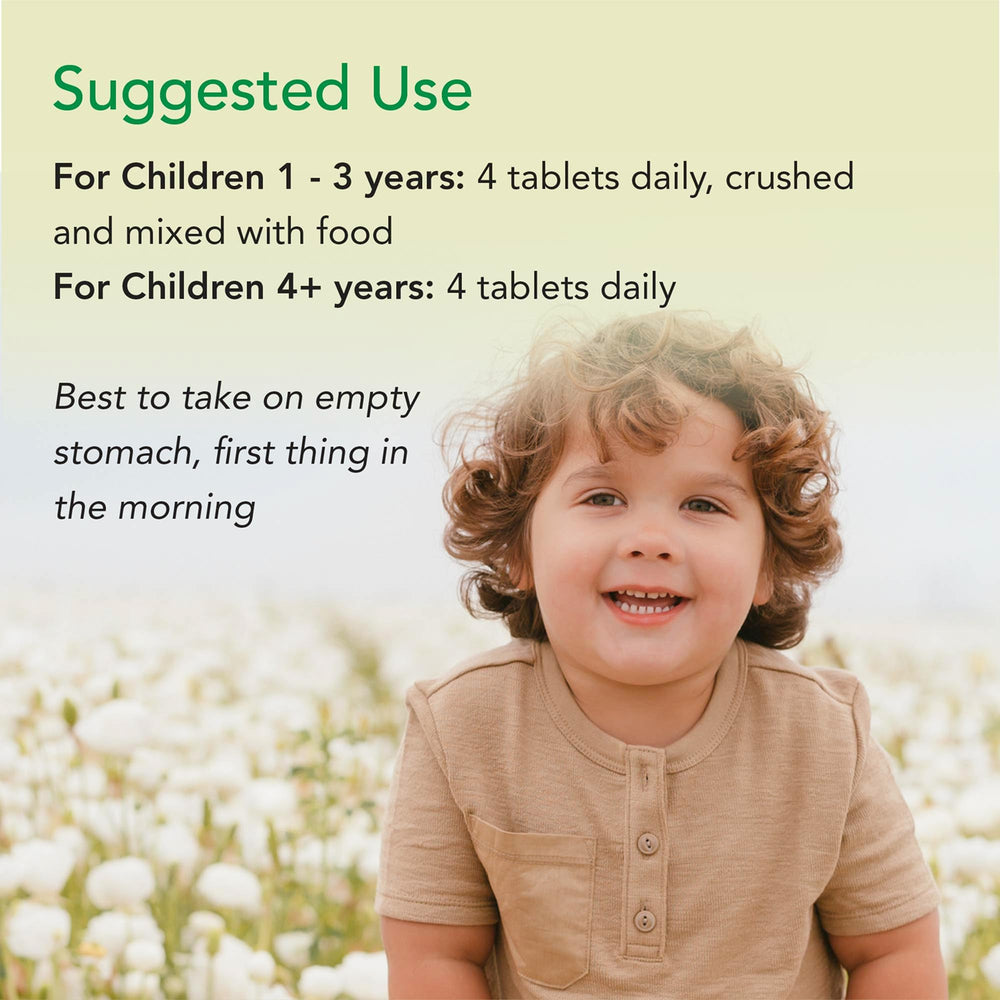 Non-GMO and gluten-free ChildBiotics packaging