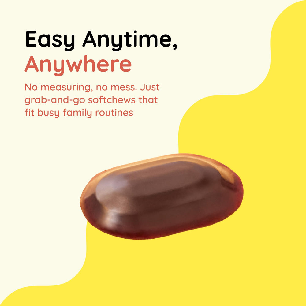 Sugar-free Berry flavored Elderberry SoftChew gummies for kids