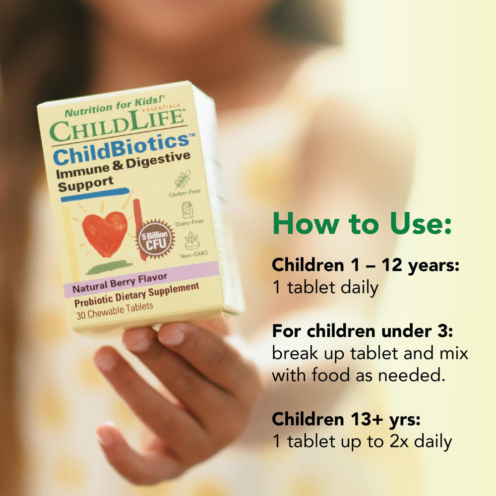 Pediatrician-approved Childbiotics probiotic by Dr. Murray Clarke