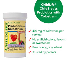 CHILDLIFE ESSENTIALS ChildBiotics are non-GMO and gluten-free for a clean formula.