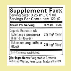 Dropper with orange-flavored echinacea kids tincture
