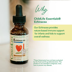 Orange-flavored echinacea kids drops bottle
