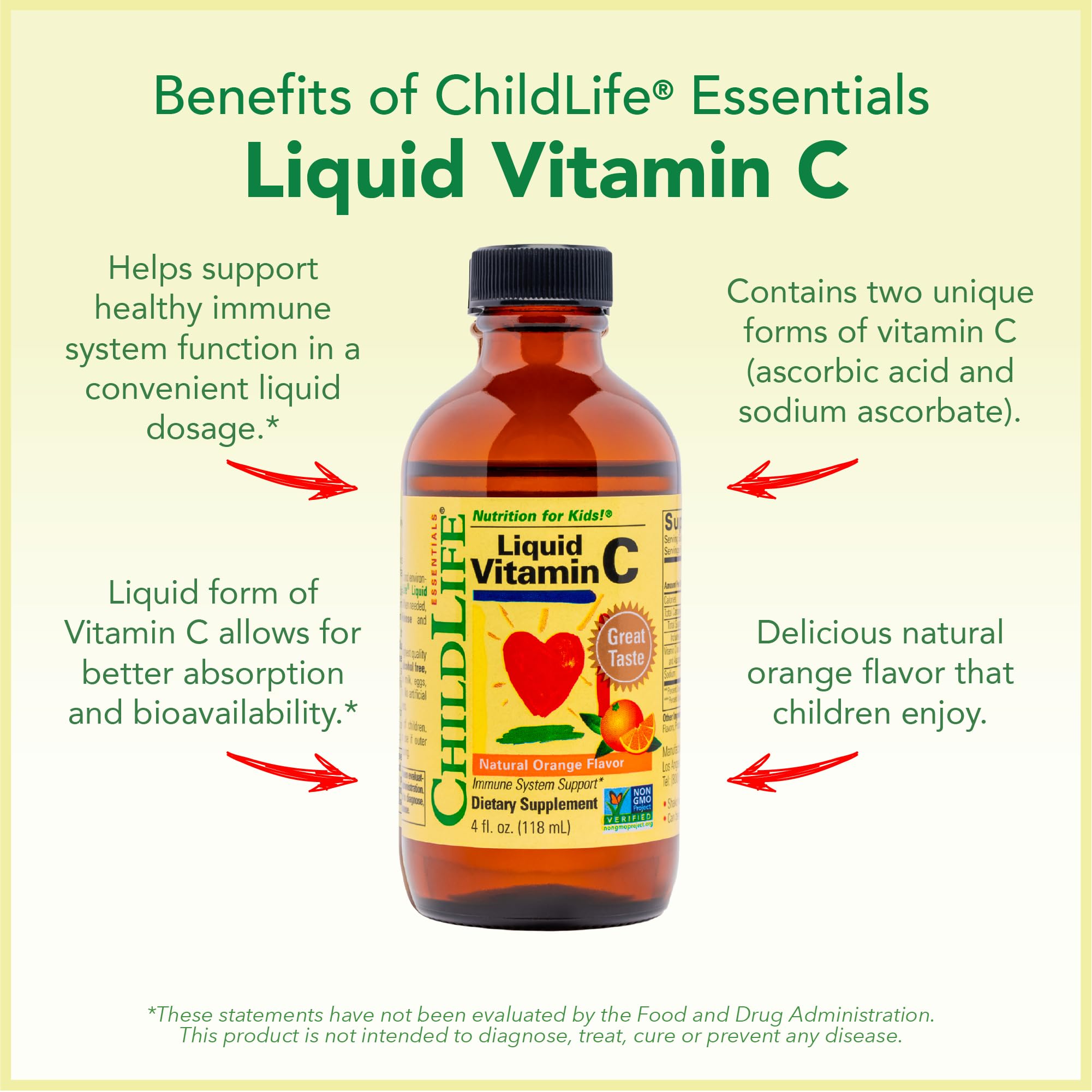 Close up of Liquid Vitamin C bottle from Immune Support 3 Pack