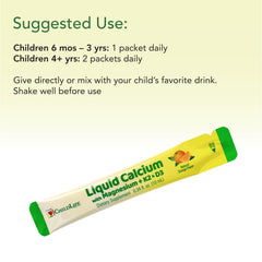 Dosage information for infants and children on the box