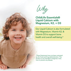 Boxed ChildLife Liquid Calcium for kids with orange flavor