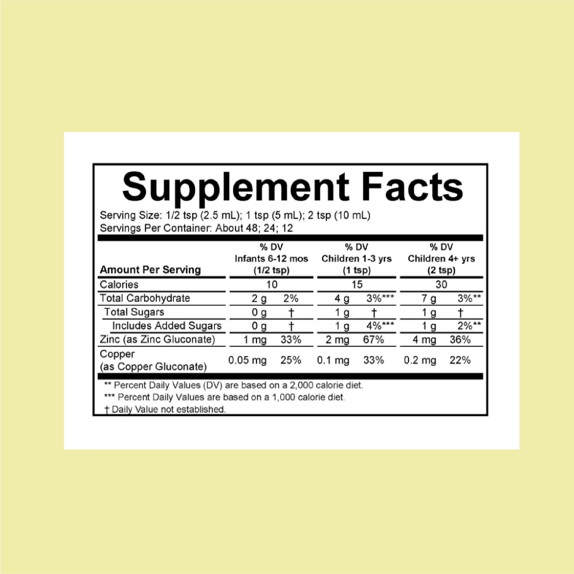 Dropper dispensing Zinc Plus liquid for kids