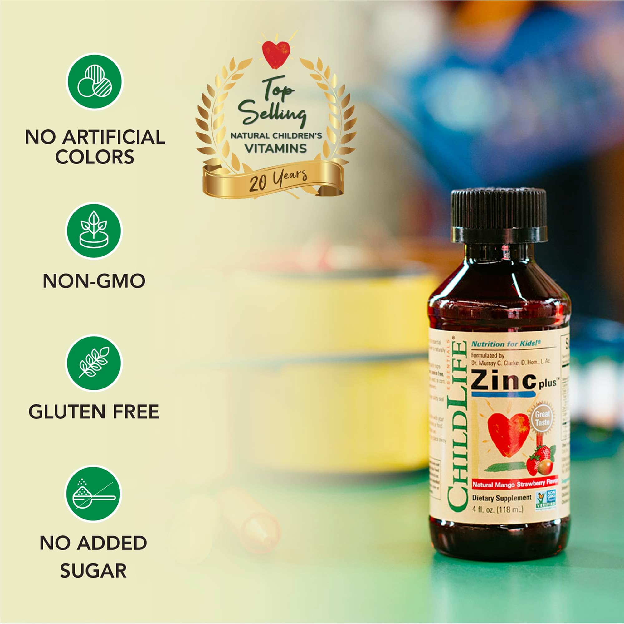 Graphic showing zinc and copper minerals for immune support