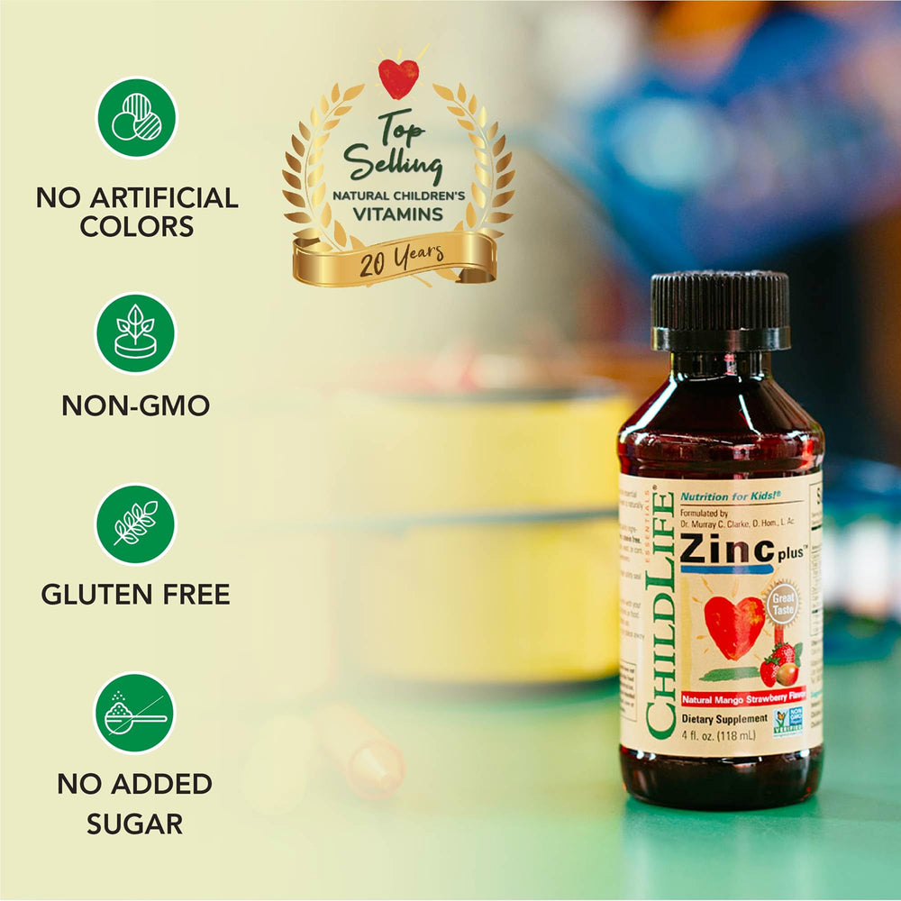 Graphic showing zinc and copper minerals for immune support