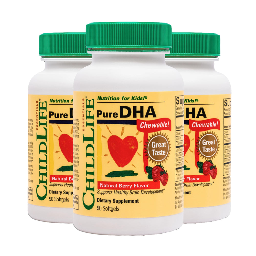 CHILDLIFE ESSENTIALS Pure DHA for Kids pack of 3 hero image