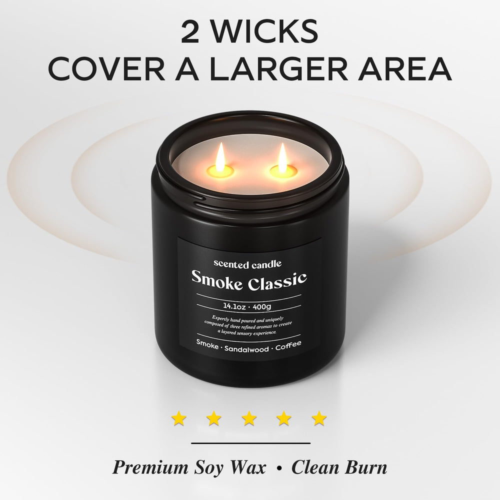 Close-up of CHILLFLAME candle label detail