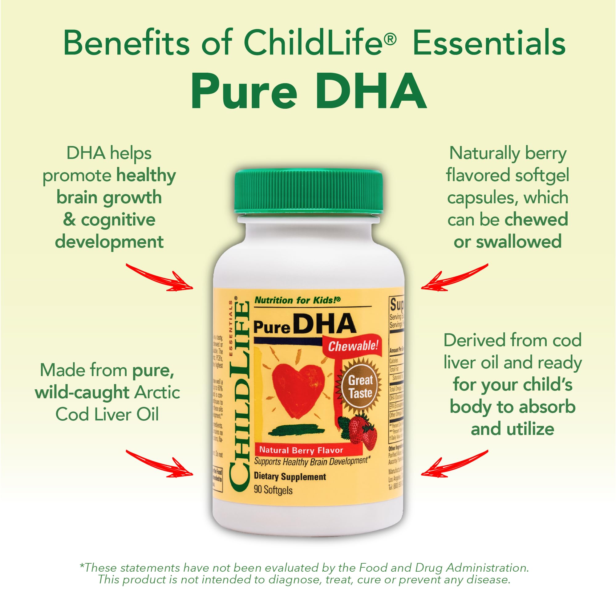 Gluten-free DHA Omega-3 supplement for kids icon