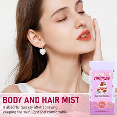 Chinosuo Vanilla Cream Puff mist bottle closeup highlighting nourishing oils