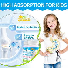 Child taking ChiQwench chewables as part of a daily routine.