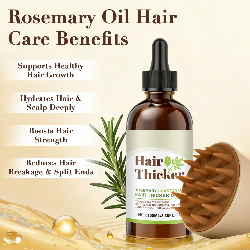 ChLNDalin Rosemary Castor Oil pour enhances hair nourishment