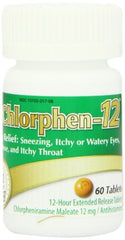 Chlor-Trimeton 12mg blister pack for daily allergy relief.