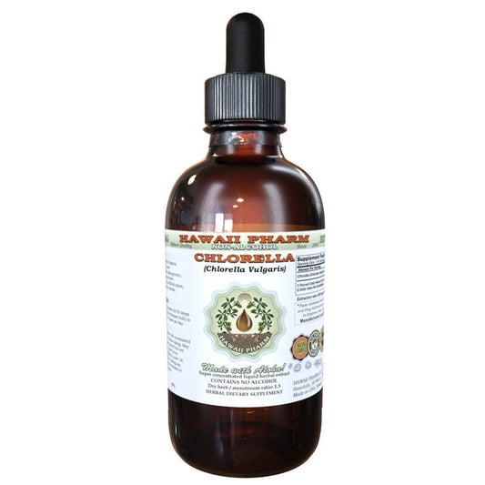 Bottle of Chlorella Alcohol-Free Liquid Extract (2 oz) with label