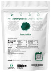 Front label of chlorella powder packaging