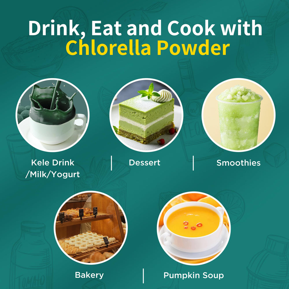 Using chlorella powder in a smoothie or shake