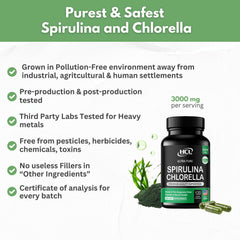 Vegan detox capsules on white background