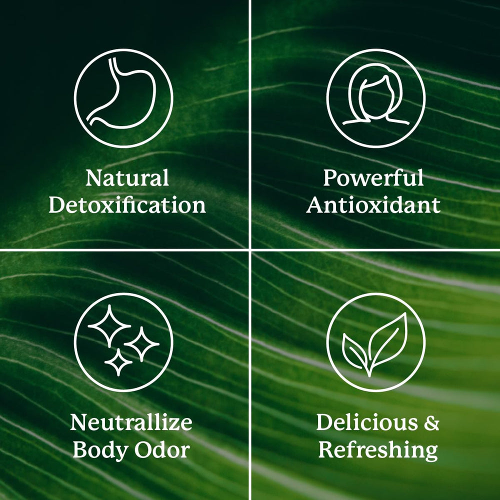 Internal deodorant benefits of chlorophyll capsules