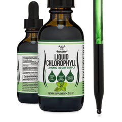 Chlorophyll liquid drops Peppermint flavor 2oz bottle derived from mulberry leaves
