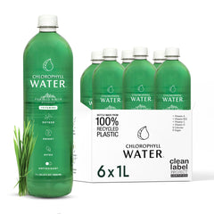Chlorophyll Water 6-pack packaging front view