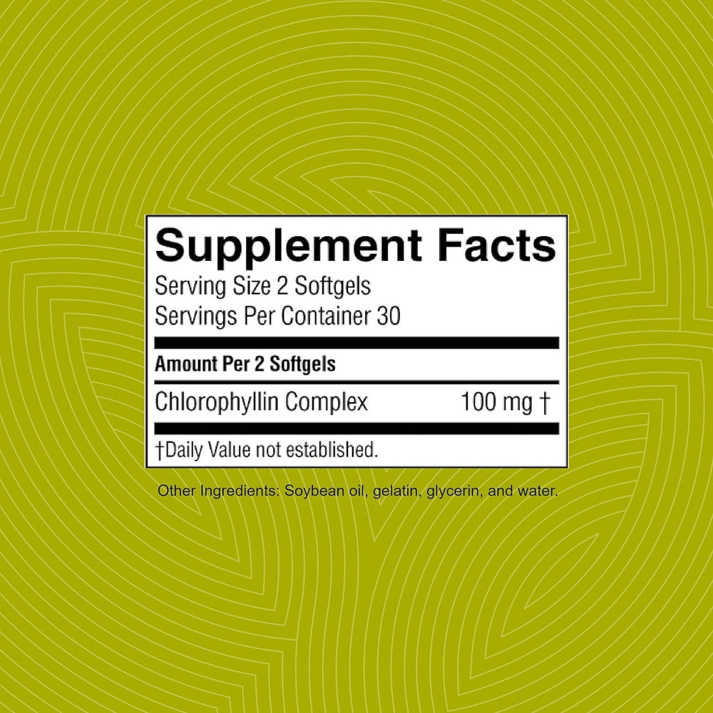 Overall well-being and energy with chlorophyll supplement