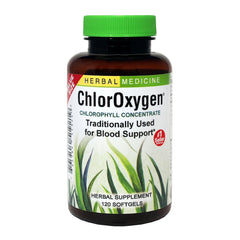 ChlorOxygen Chlorophyll Concentrate bottle – 120 softgels