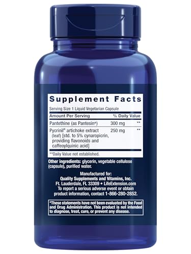 Life Extension CHOL-Support bottle side view