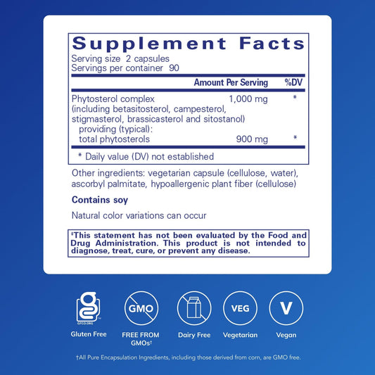 CholestePure bottle – back label detailing ingredients and warnings