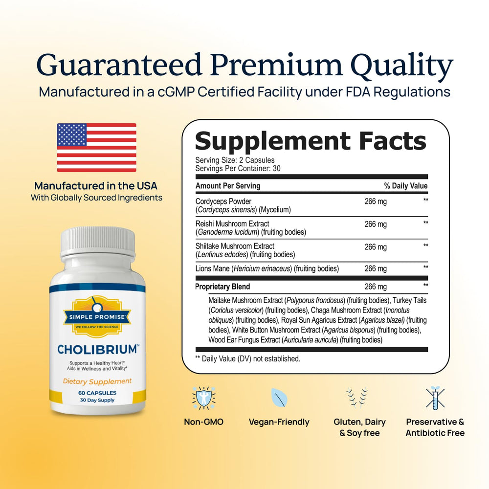 Close-up of immune support ingredients in Cholibrium
