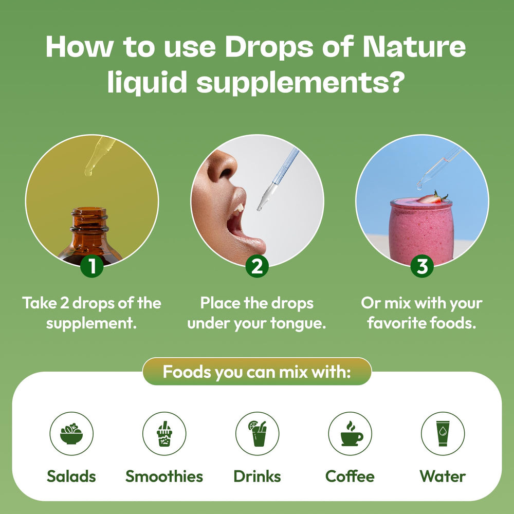 Berry-flavored Choline Drops lifestyle image for brain health and vitality