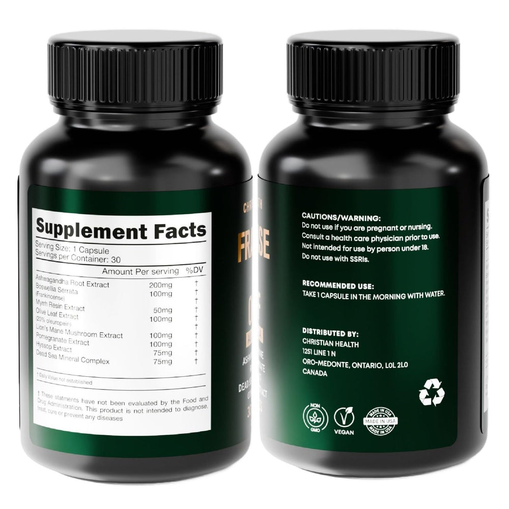 30-count bottle of plant-based capsules