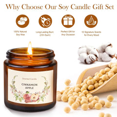 Lavender scented soy candle from the Christmas gift set