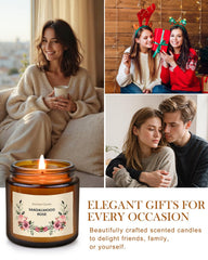 Cozy living room with candles creating a warm holiday ambiance