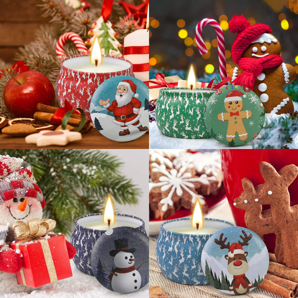 Gift box packaging for Christmas candles