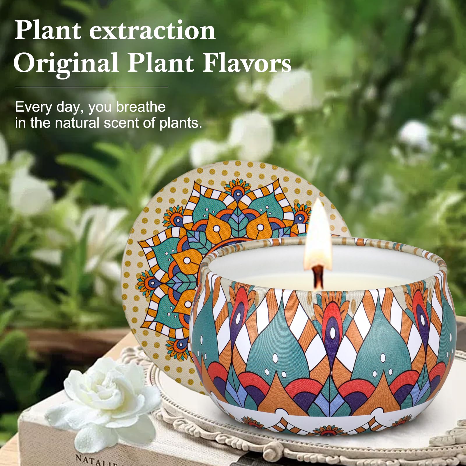 Assorted candle tins in gift set