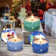 Christmas Cookies scented candle in a small tin