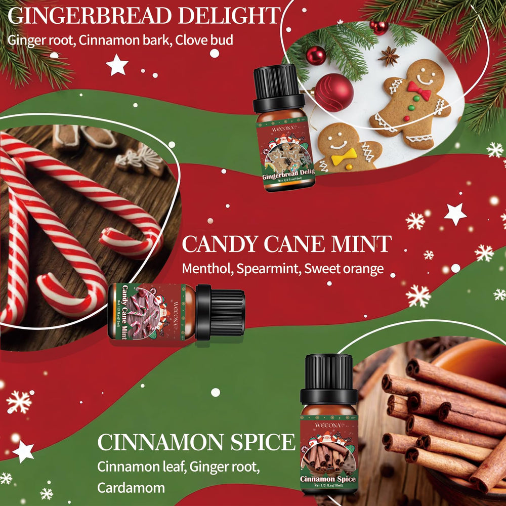 Candy Cane Mint diffuser oil bottle for Christmas scent